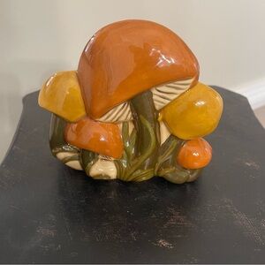 Vintage Ceramic Mushroom Retro Napkin or Letter Holder